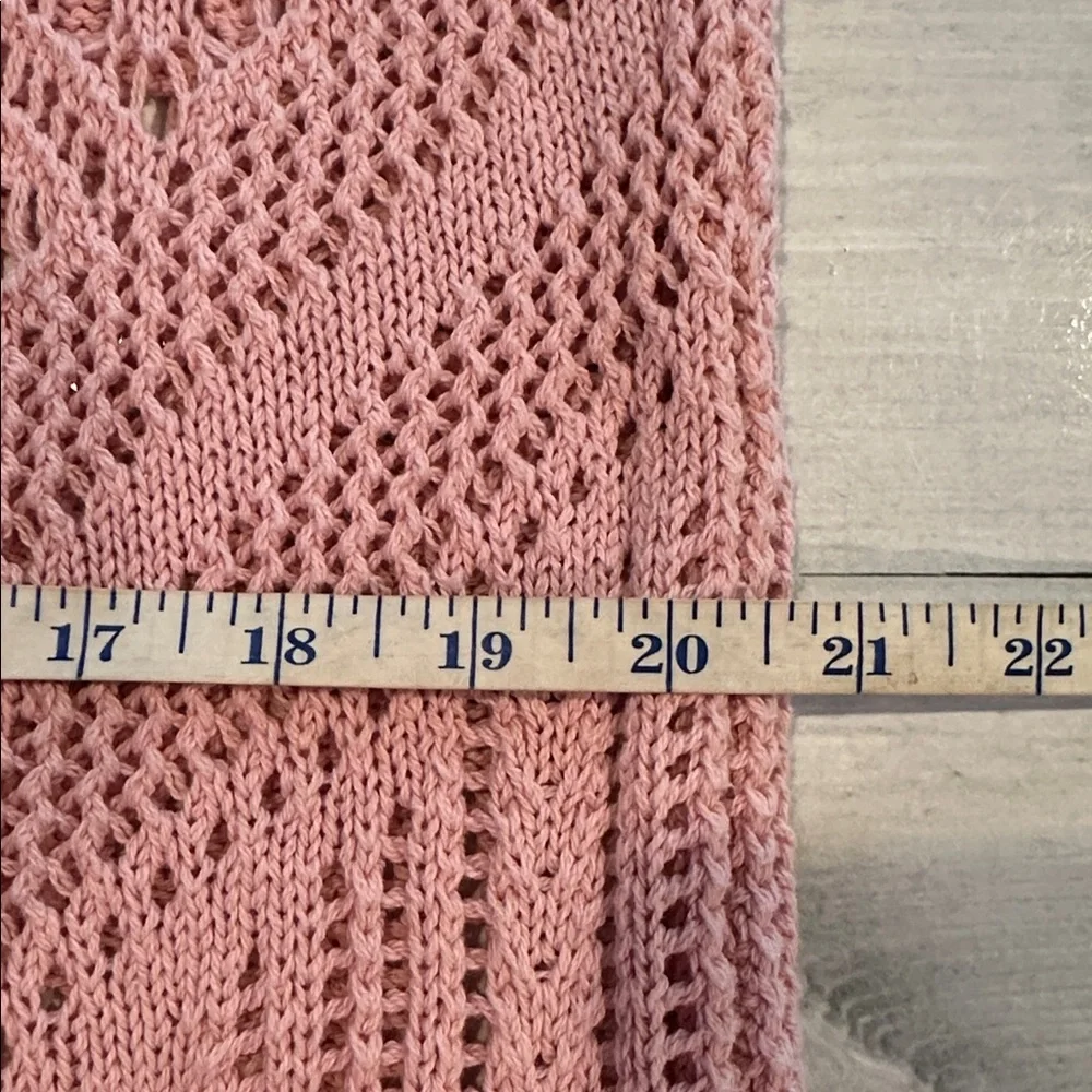 Free People Beach Sz Medium Dusty Pink Crochet Maxi Dress • NEW! - Picture 11 of 12